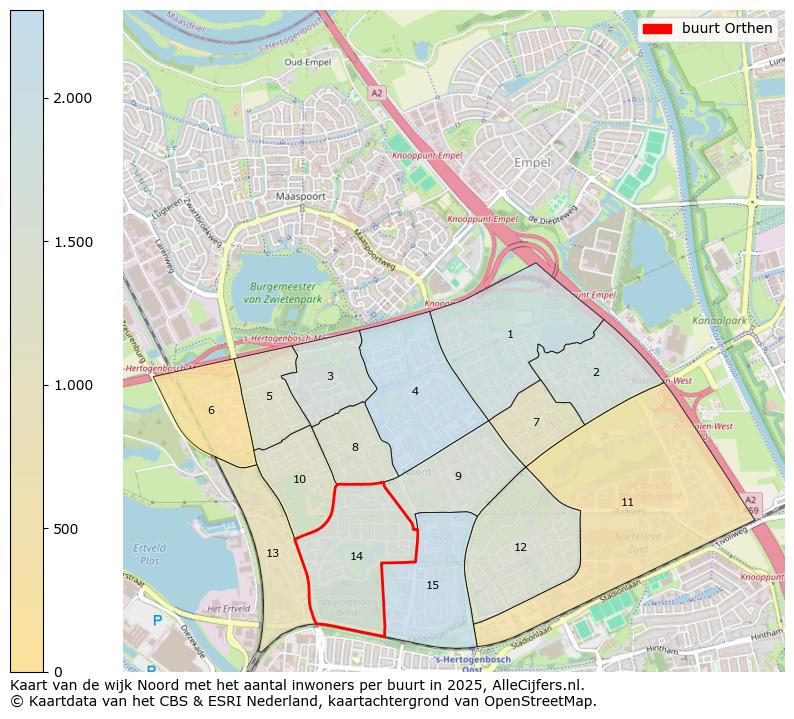 Afbeelding van de buurt Orthen op de kaart.
