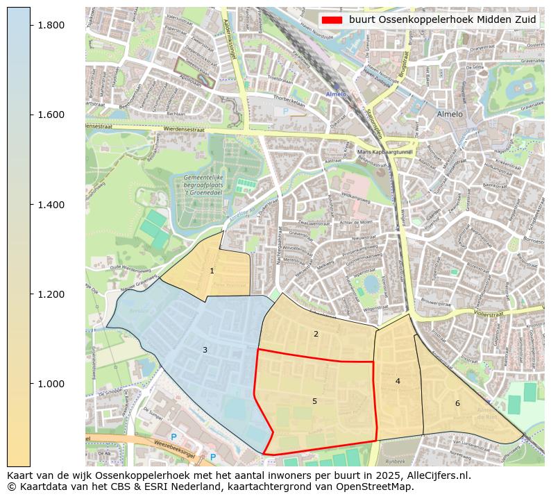Afbeelding van de buurt Ossenkoppelerhoek Midden Zuid op de kaart.
