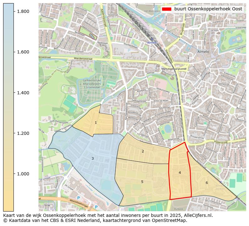 Afbeelding van de buurt Ossenkoppelerhoek Oost op de kaart.