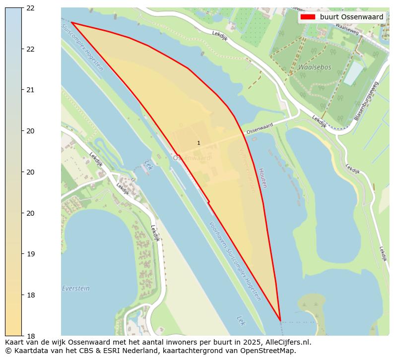 Afbeelding van de buurt Ossenwaard op de kaart.