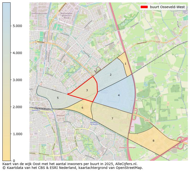 Afbeelding van de buurt Osseveld-West op de kaart.