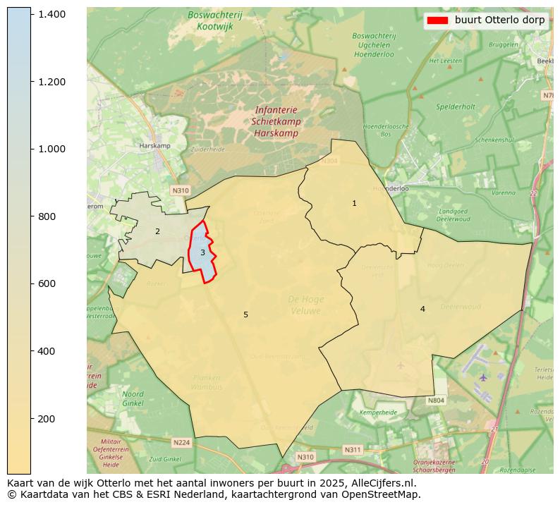 Afbeelding van de buurt Otterlo dorp op de kaart.
