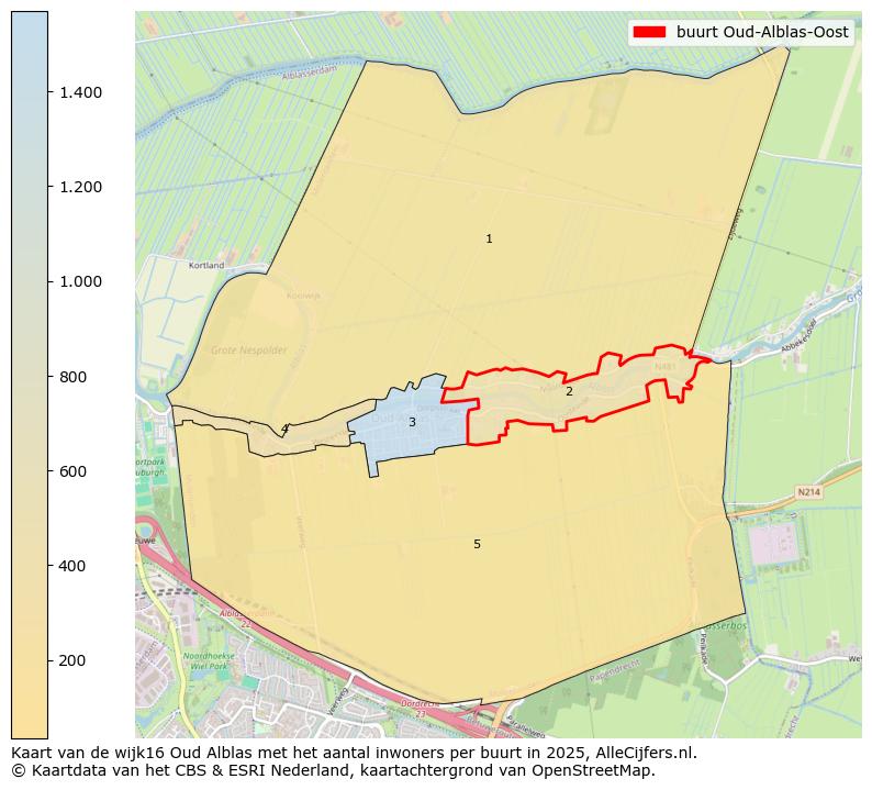 Afbeelding van de buurt Oud-Alblas-Oost op de kaart.