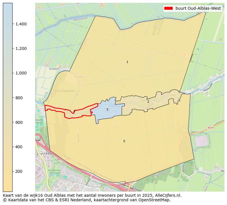 Afbeelding van de buurt Oud-Alblas-West op de kaart.