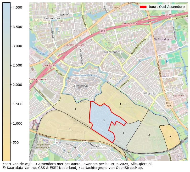 Afbeelding van de buurt Oud-Assendorp op de kaart.