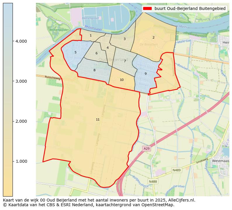 Afbeelding van de buurt Oud-Beijerland Buitengebied op de kaart.