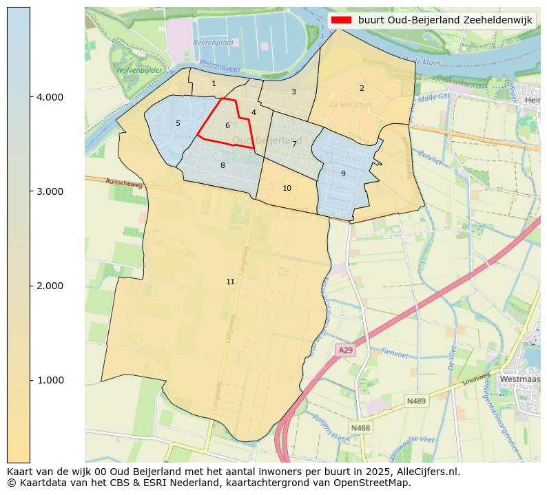Afbeelding van de buurt Oud-Beijerland Zeeheldenwijk op de kaart.