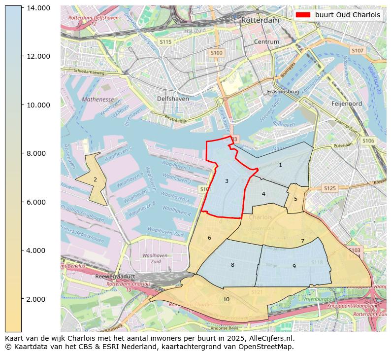 Afbeelding van de buurt Oud Charlois op de kaart.