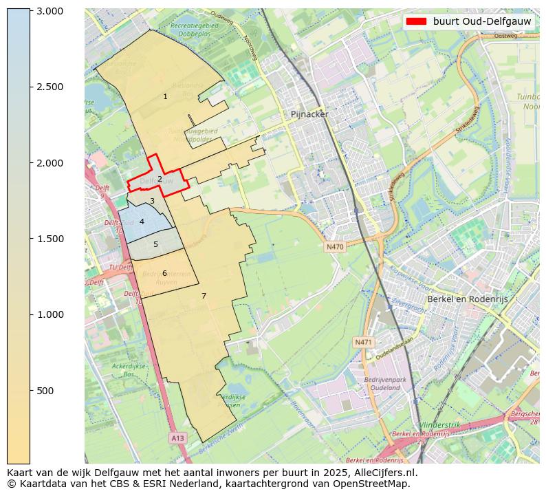 Afbeelding van de buurt Oud-Delfgauw op de kaart.