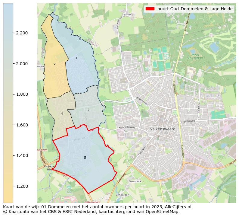 Afbeelding van de buurt Oud-Dommelen & Lage Heide op de kaart.