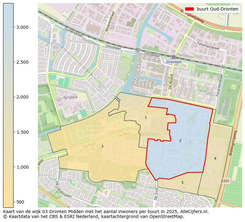 Afbeelding van de buurt Oud-Dronten op de kaart.