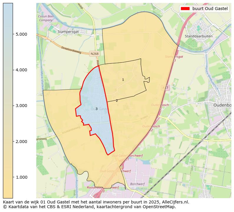Afbeelding van de buurt Oud Gastel op de kaart.