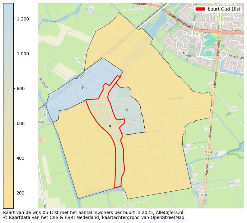 Afbeelding van de buurt Oud IJlst op de kaart.