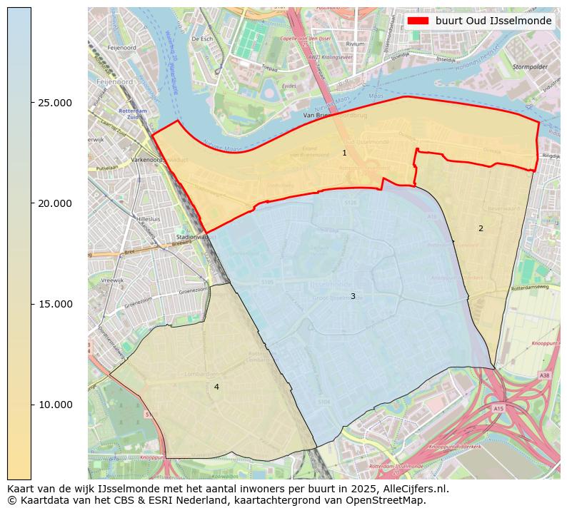 Afbeelding van de buurt Oud IJsselmonde op de kaart.