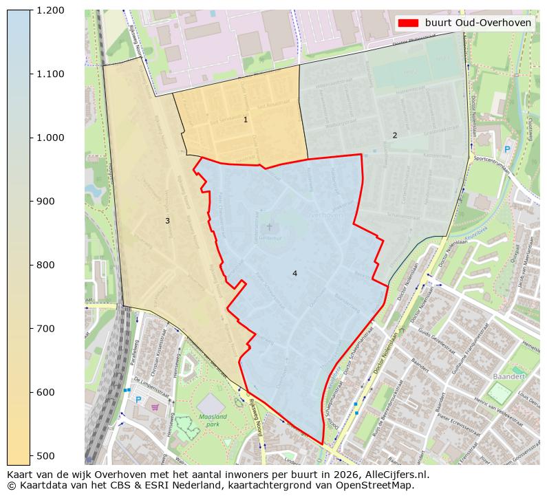 Afbeelding van de buurt Oud-Overhoven op de kaart.