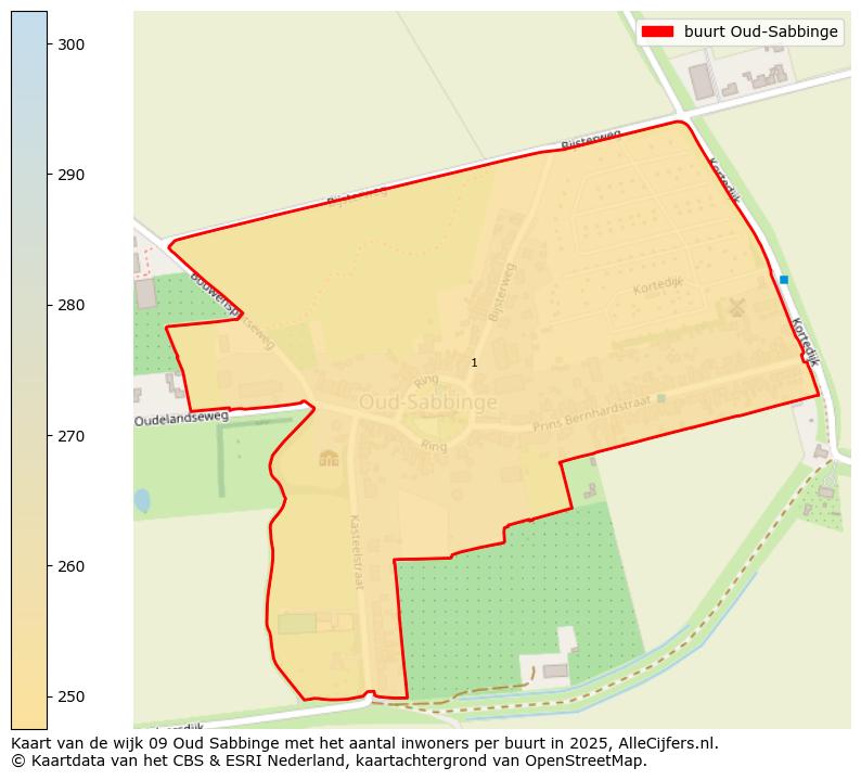 Afbeelding van de buurt Oud-Sabbinge op de kaart.