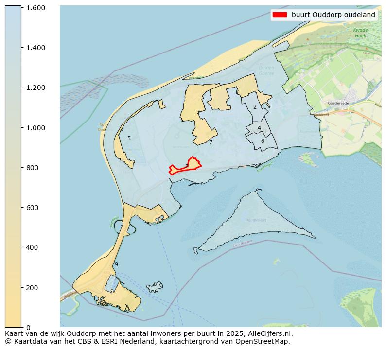 Afbeelding van de buurt Ouddorp oudeland op de kaart.