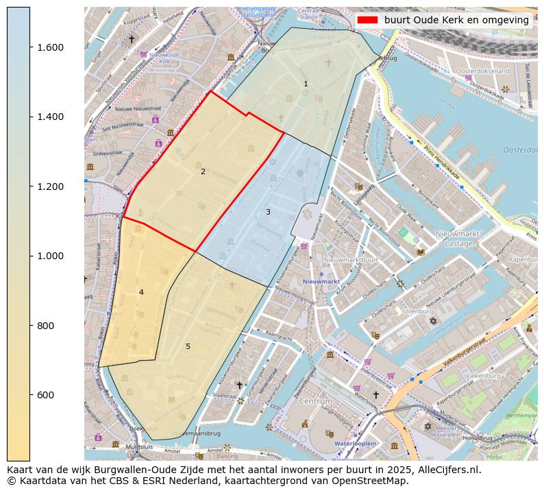 Afbeelding van de buurt Oude Kerk en omgeving op de kaart.