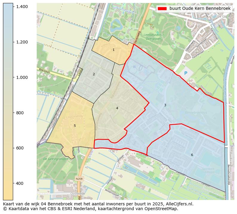 Afbeelding van de buurt Oude Kern Bennebroek op de kaart.