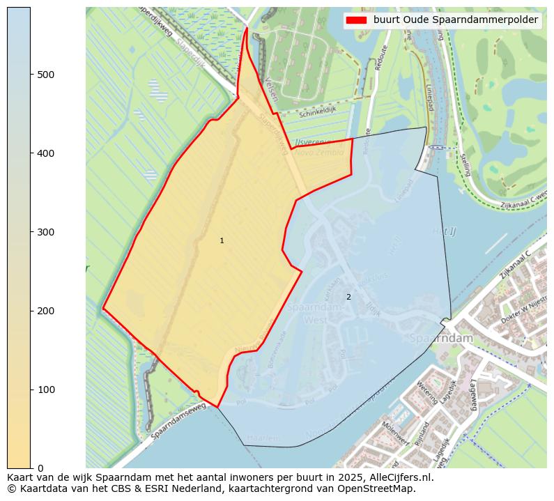 Afbeelding van de buurt Oude Spaarndammerpolder op de kaart.