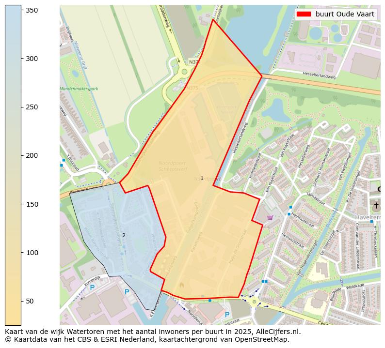 Afbeelding van de buurt Oude Vaart op de kaart.