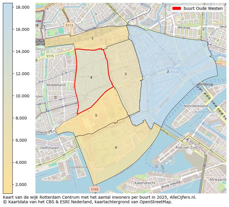 Afbeelding van de buurt Oude Westen op de kaart.