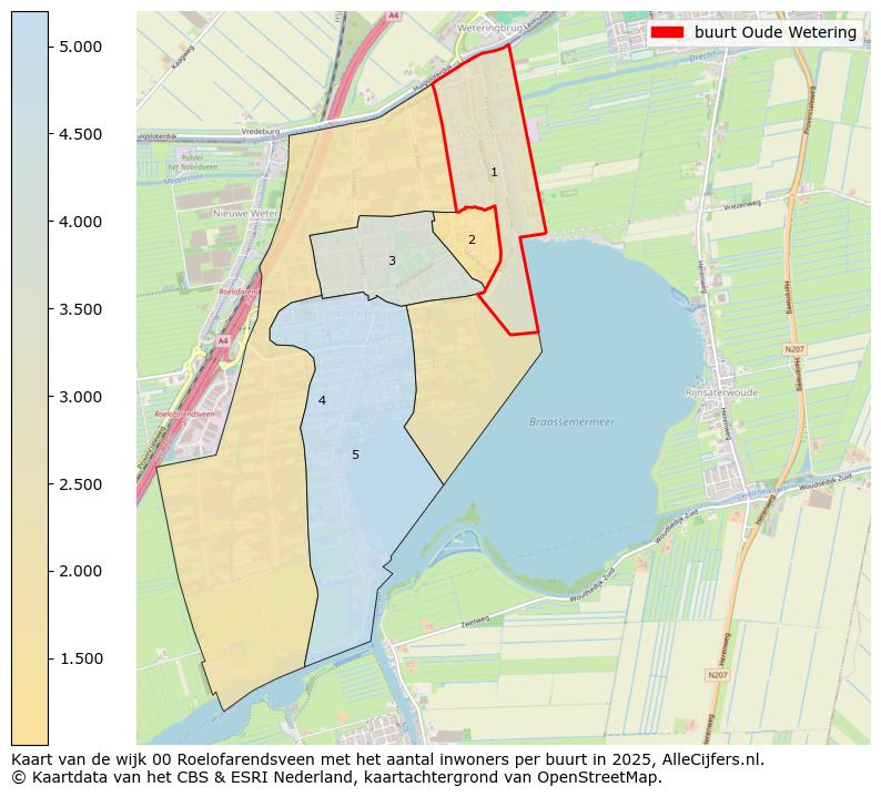 Afbeelding van de buurt Oude Wetering op de kaart.