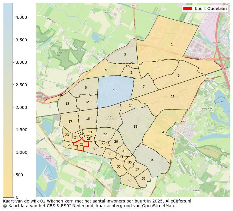 Afbeelding van de buurt Oudelaan op de kaart.