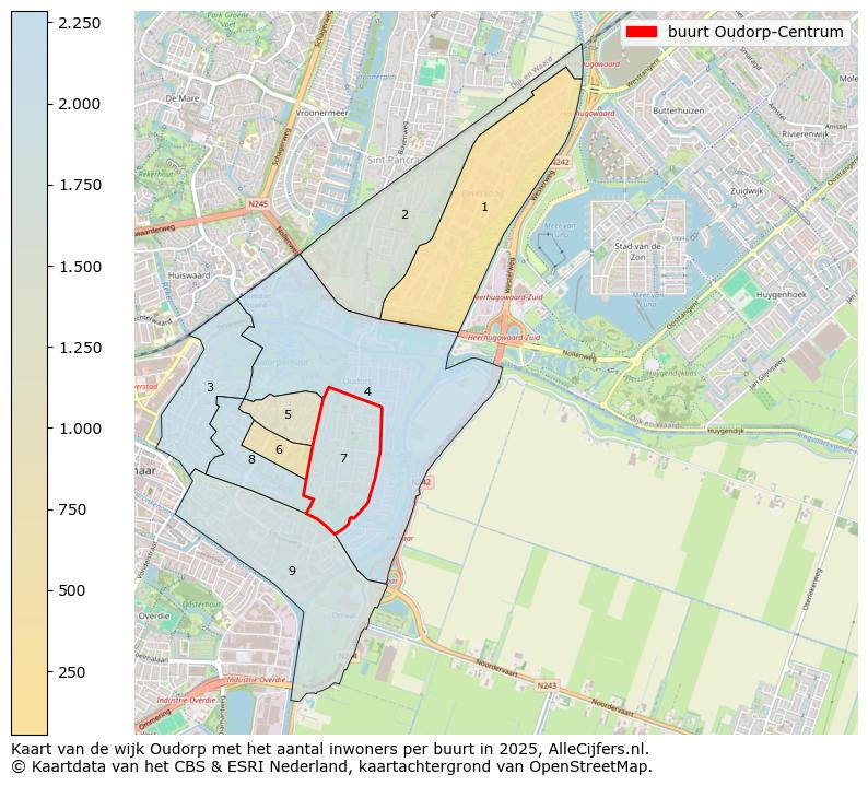 Afbeelding van de buurt Oudorp-Centrum op de kaart.