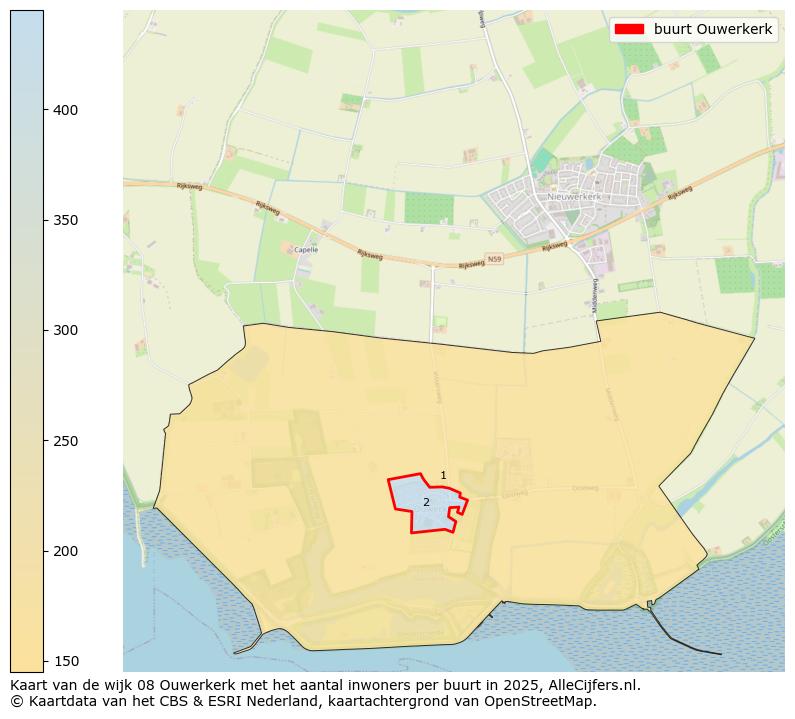 Afbeelding van de buurt Ouwerkerk op de kaart.