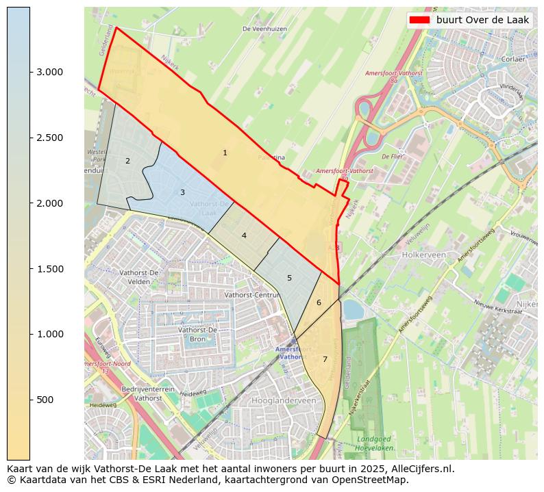 Afbeelding van de buurt Over de Laak op de kaart.
