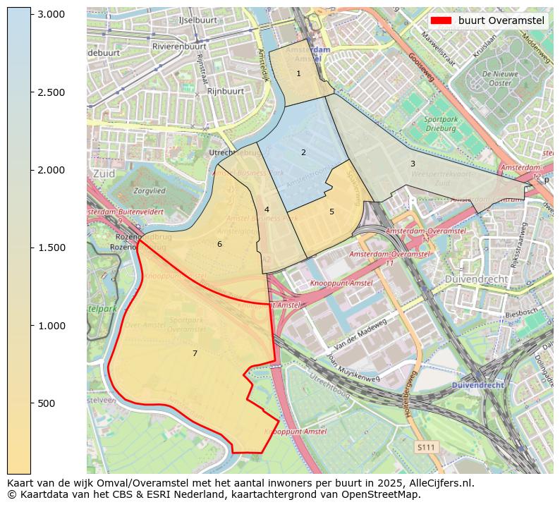Afbeelding van de buurt Overamstel op de kaart.