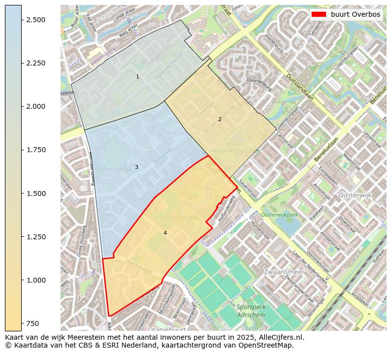 Afbeelding van de buurt Overbos op de kaart.