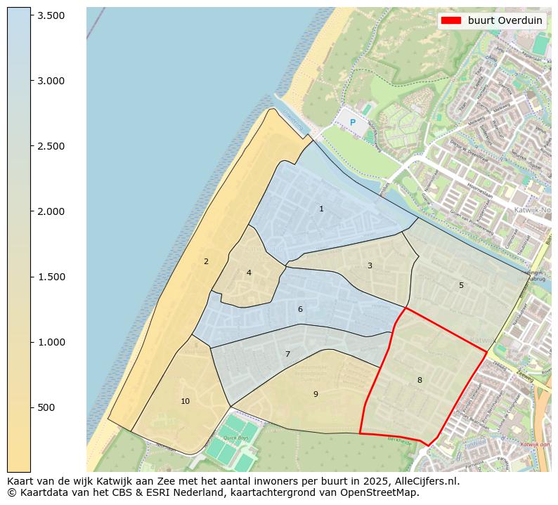 Afbeelding van de buurt Overduin op de kaart.