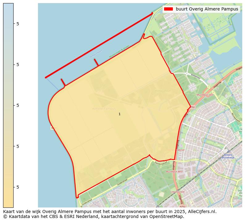 Afbeelding van de buurt Overig Almere Pampus op de kaart.