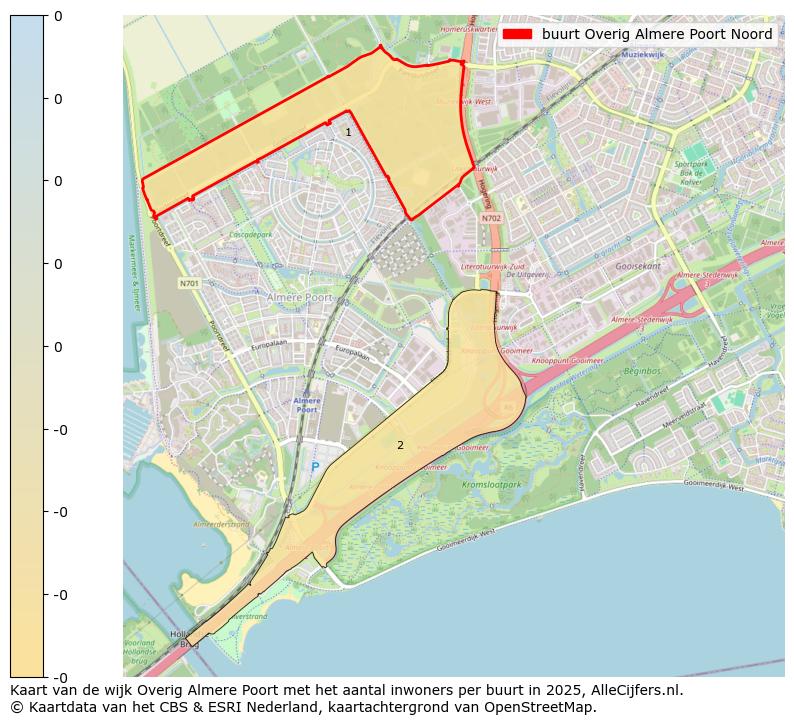 Afbeelding van de buurt Overig Almere Poort Noord op de kaart.