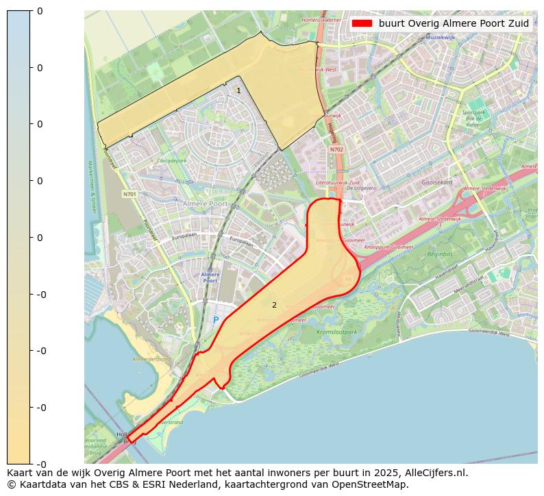Afbeelding van de buurt Overig Almere Poort Zuid op de kaart.