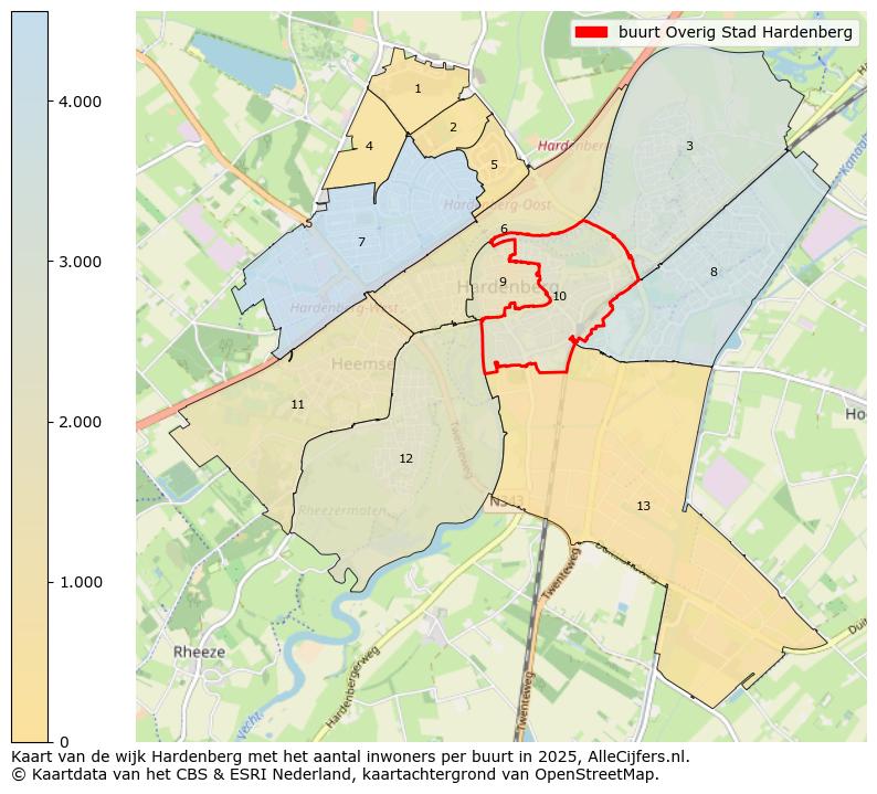 Afbeelding van de buurt Overig Stad Hardenberg op de kaart.