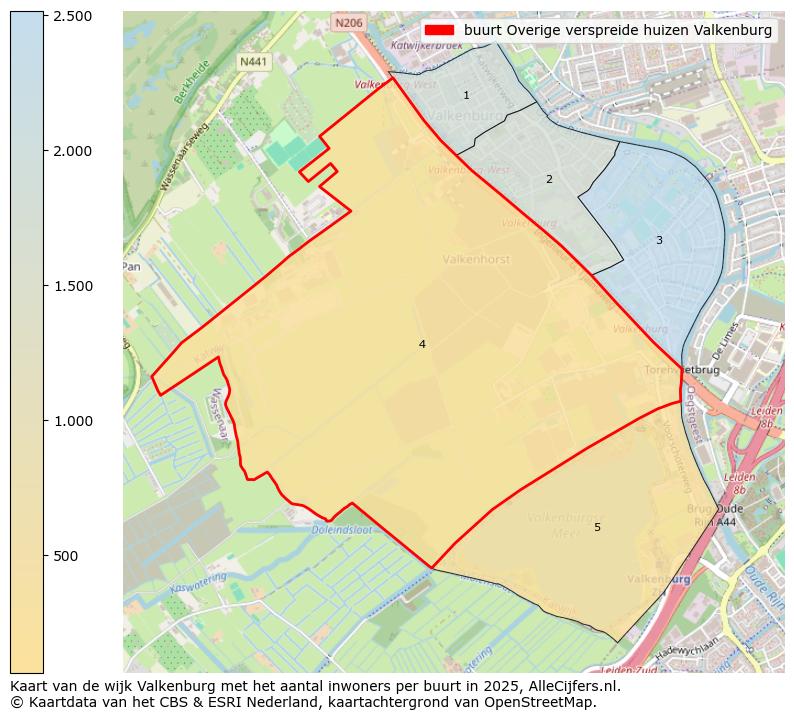 Afbeelding van de buurt Overige verspreide huizen Valkenburg op de kaart.