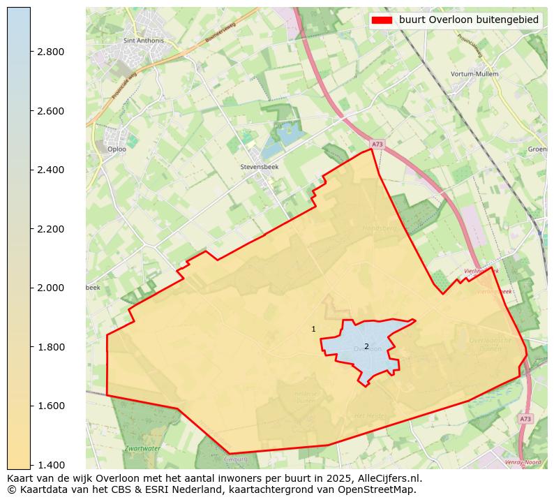 Afbeelding van de buurt Overloon buitengebied op de kaart.