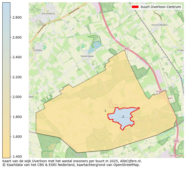 Afbeelding van de buurt Overloon Centrum op de kaart.