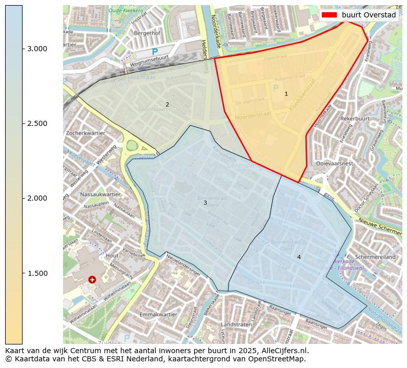 Afbeelding van de buurt Overstad op de kaart.