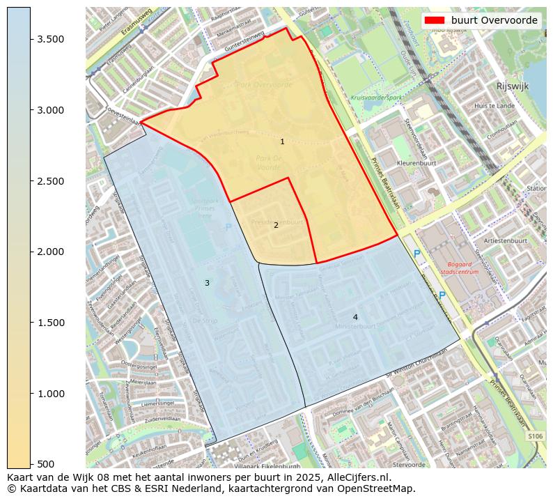 Afbeelding van de buurt Overvoorde op de kaart.