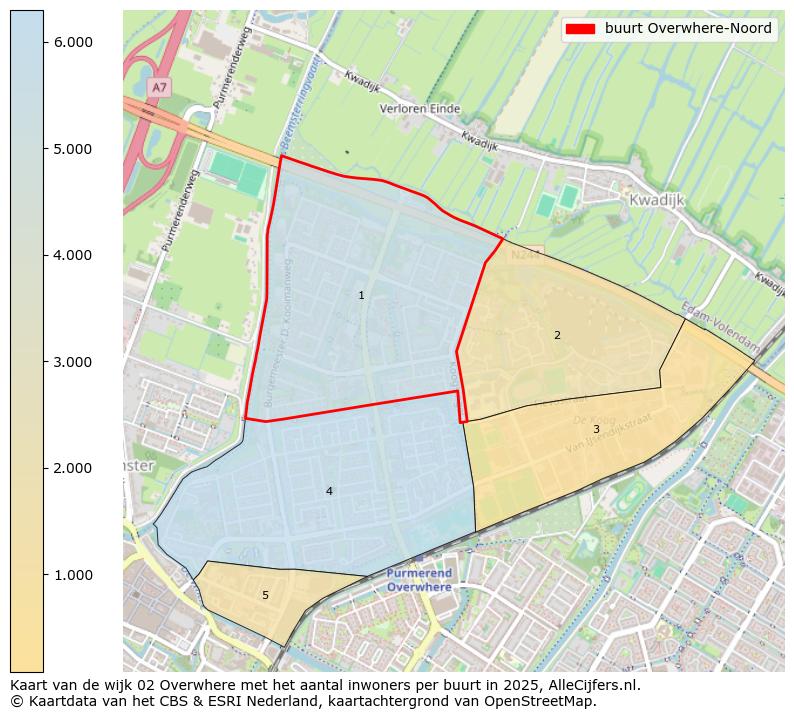 Afbeelding van de buurt Overwhere-Noord op de kaart.