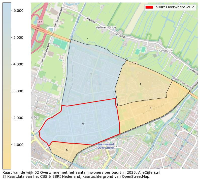 Afbeelding van de buurt Overwhere-Zuid op de kaart.