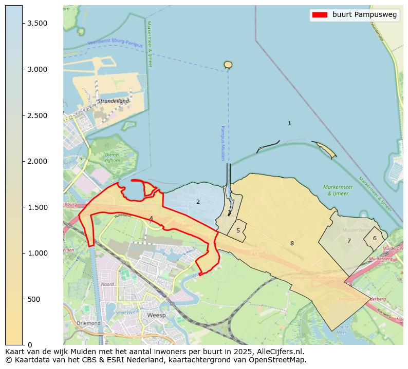Afbeelding van de buurt Pampusweg op de kaart.