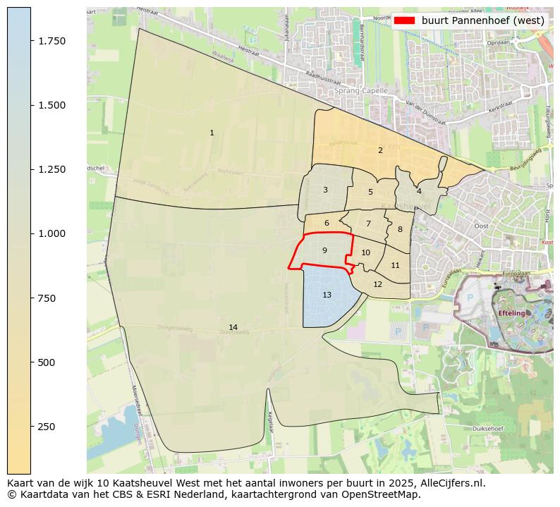 Afbeelding van de buurt Pannenhoef (west) op de kaart.