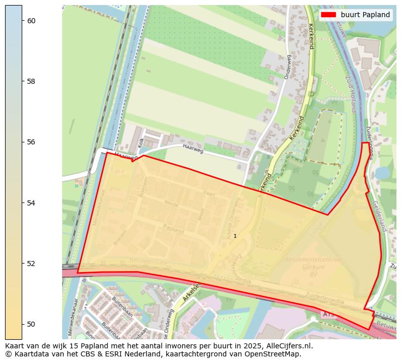 Afbeelding van de buurt Papland op de kaart.