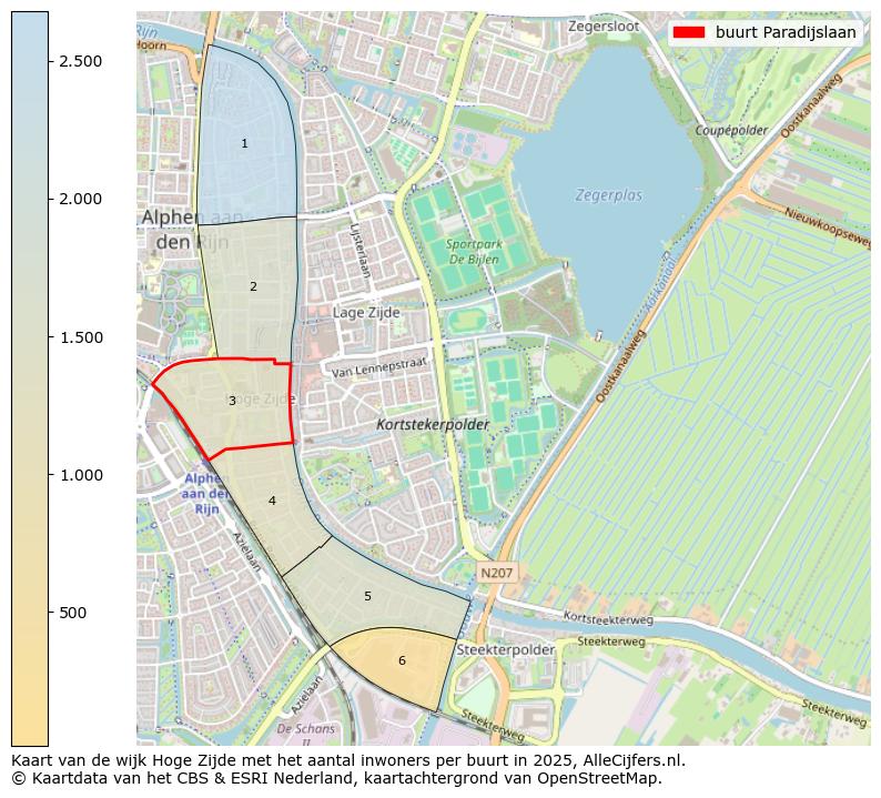 Afbeelding van de buurt Paradijslaan op de kaart.