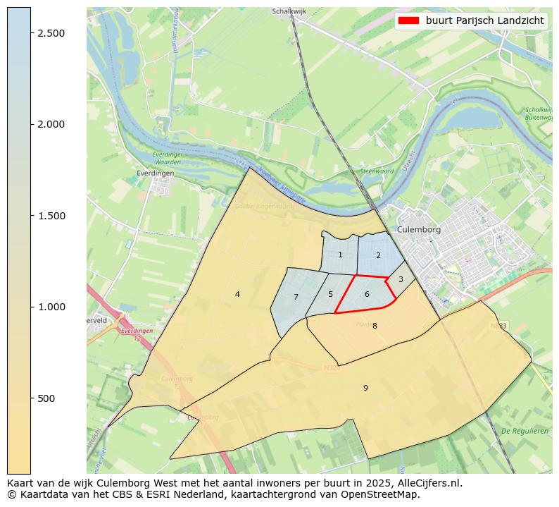 Afbeelding van de buurt Parijsch Landzicht op de kaart.
